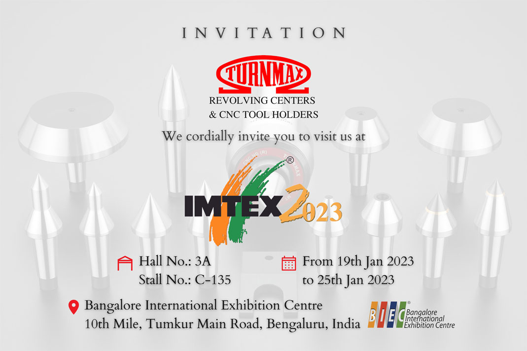 Imtex 2023 Invitation from Turnmax Machine Tools Rajkot